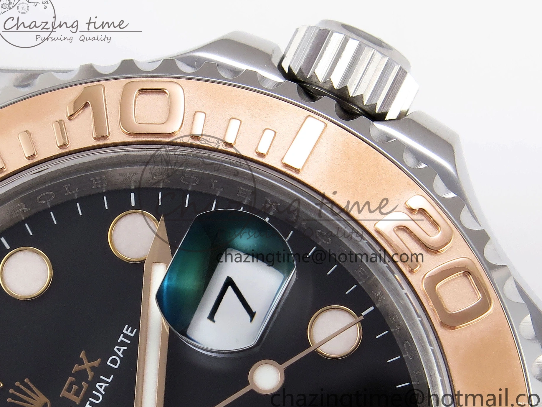 0413 UrbanChic Yacht-Master 126621 SS RG 904L Steel VSF 1:1 Best Edition Black Dial on SS RG Bracelet VS 1860